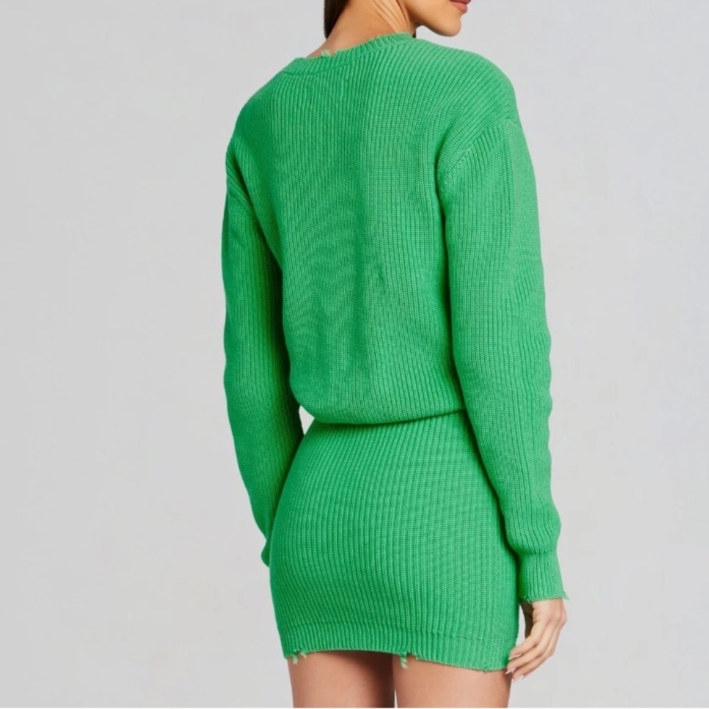 SER.O.YA Green Mini Sweater Dress - Picture 3 of 3